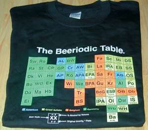 beeriodic table shirt