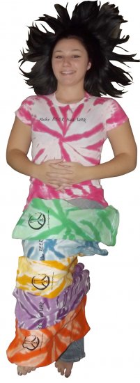Make Beer Not War! Ladies Tie Dyes - Click Image to Close