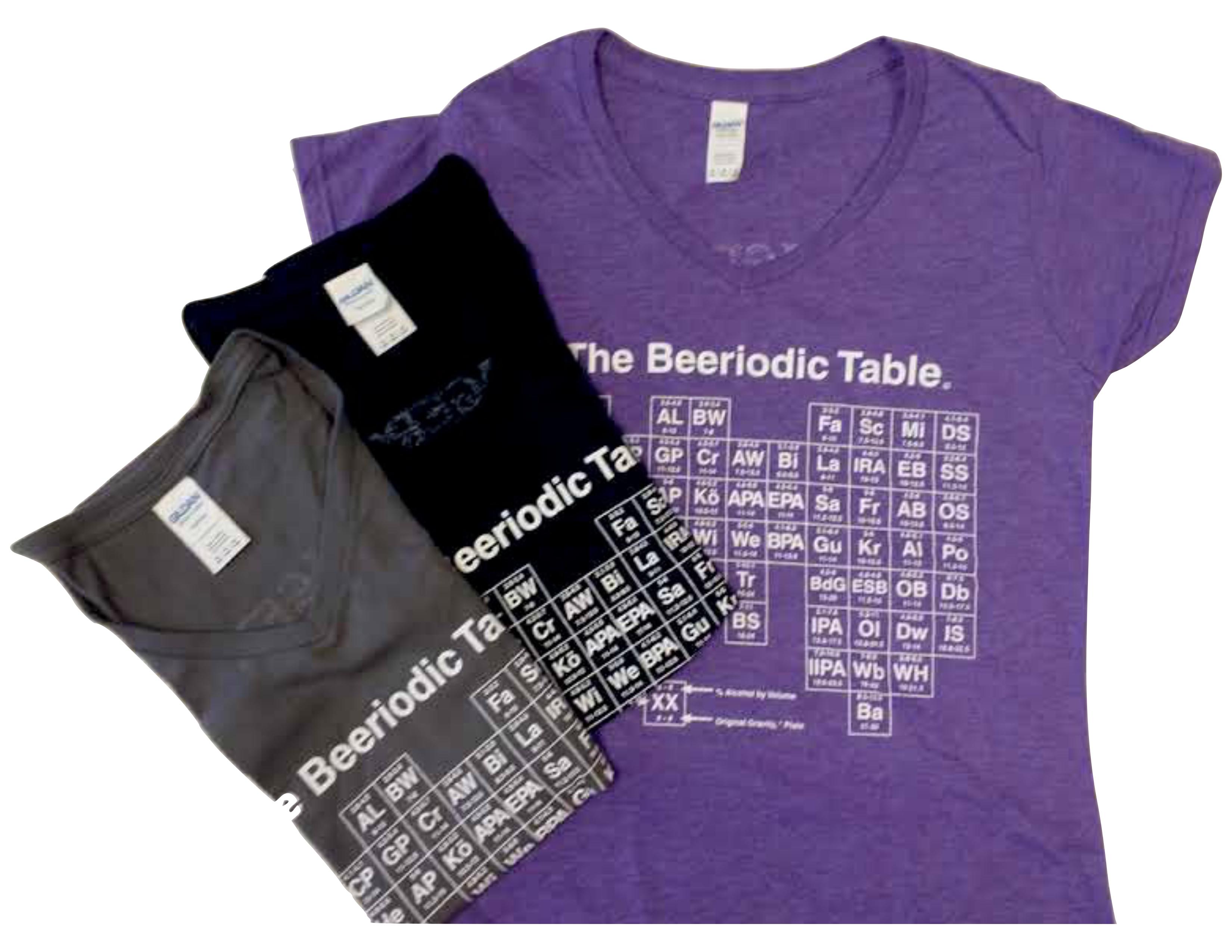 Beeriodic Table Women's V-Neck Tee - Click Image to Close