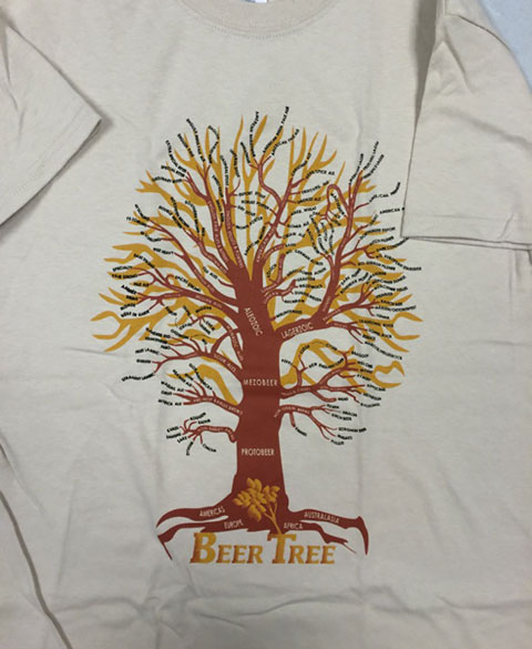 Evolution of Beer Tree T-Shirt - Click Image to Close