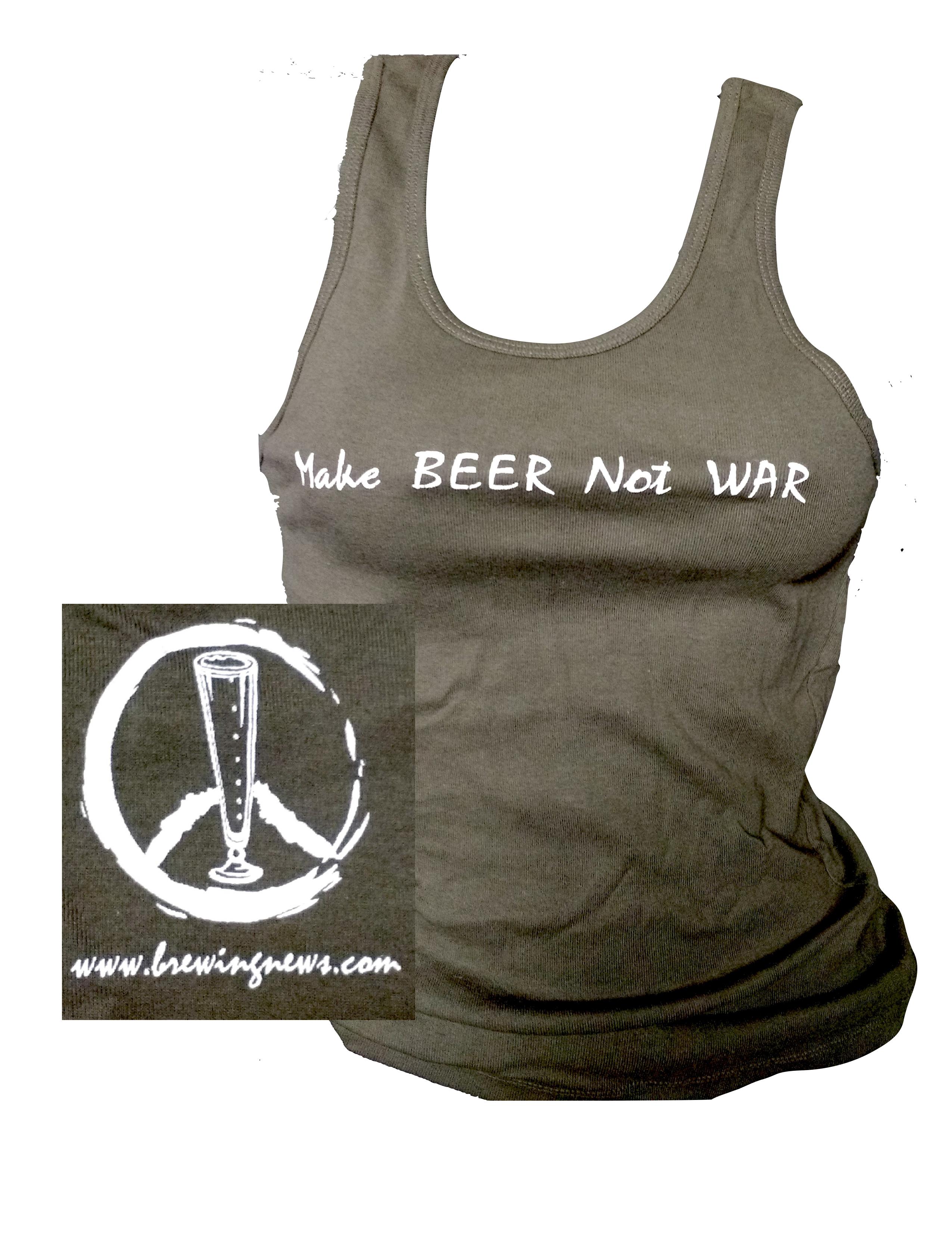 Make Beer Not War-Women's Tank - Click Image to Close